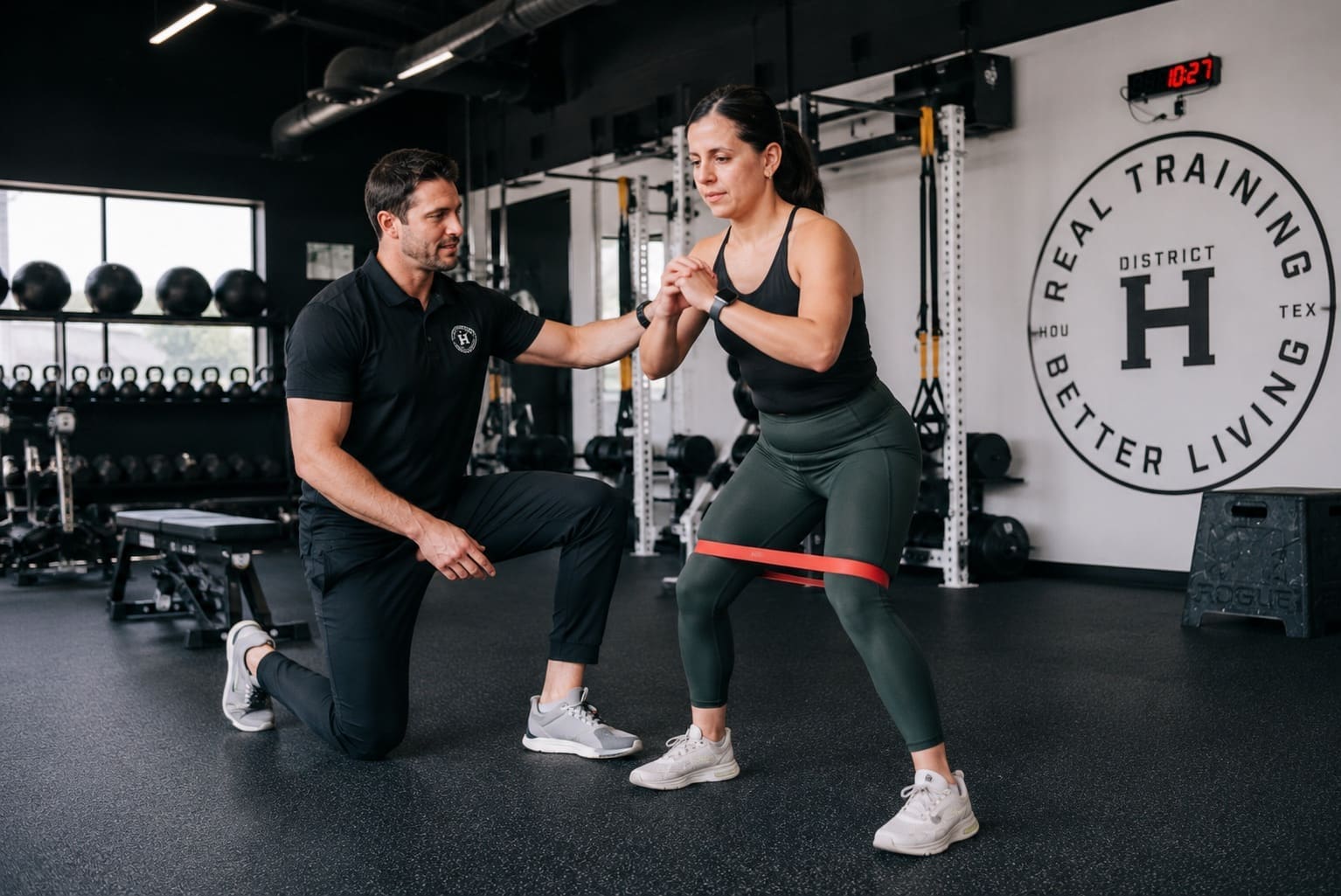 Physical Therapy coaching at District H Strength & Fitness in Houston